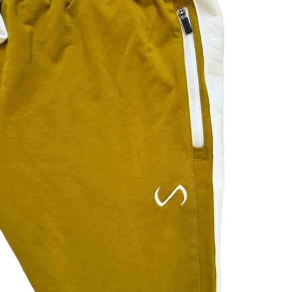 TLF Joggers Mens Small Yellow Sweatpants Athleisure Running Jogging Trendy - Picture 4 of 14
